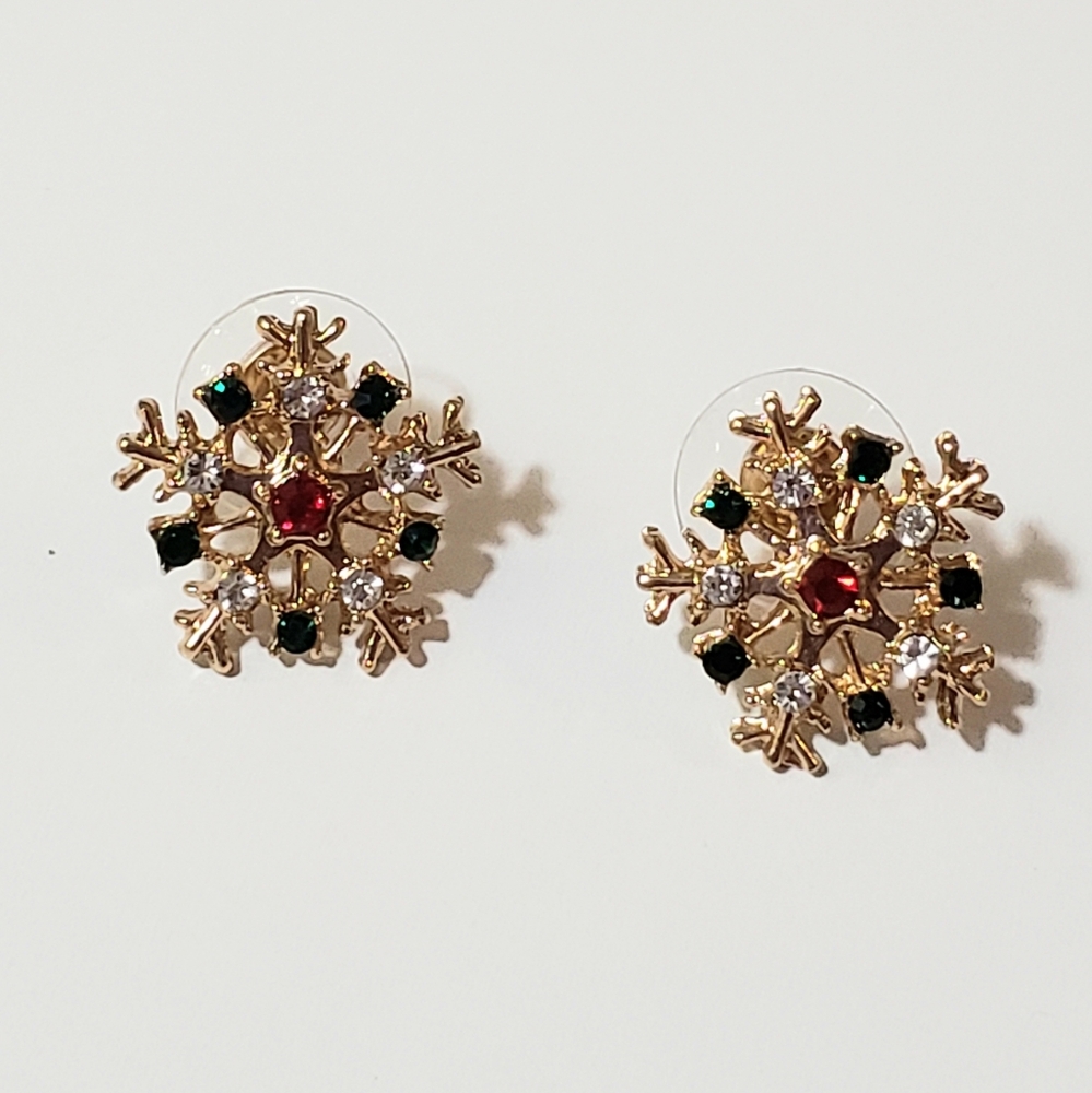 🎄2/$10 Gold Snowflake Earrings